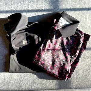 2, boys size small Under Armour collared shirts. Both like new condition.